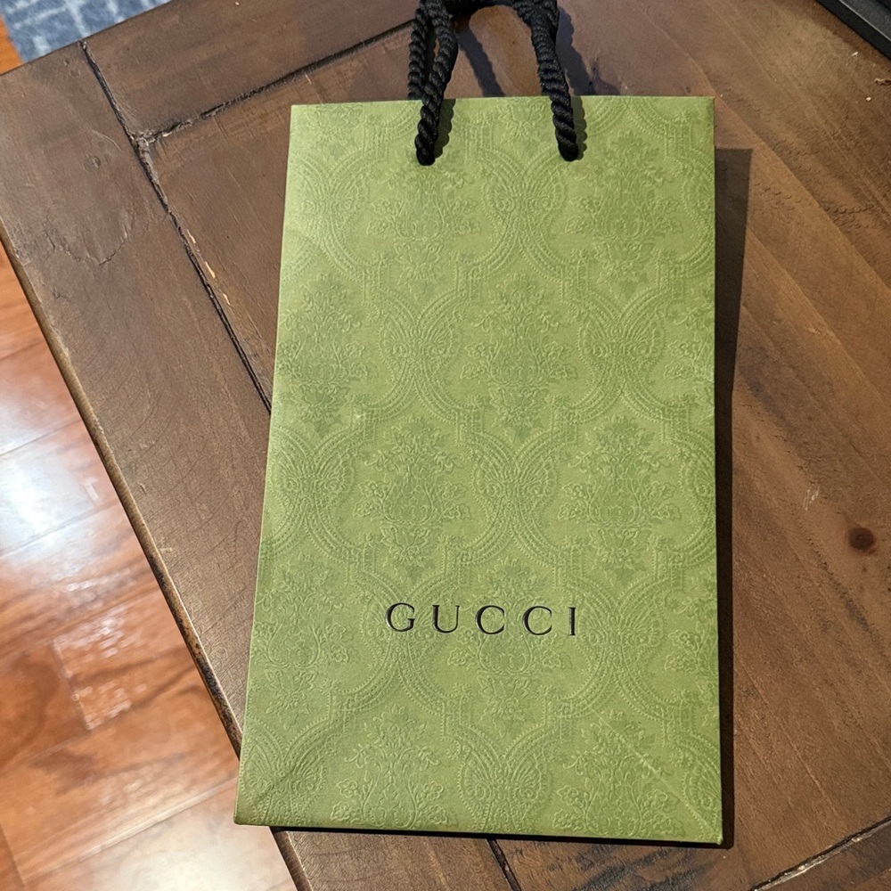 Gucci Olive Green Embossed Bag